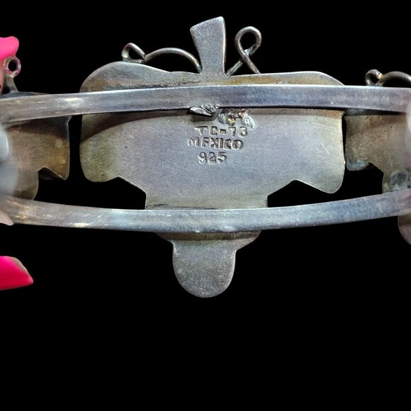 Vintage Mexico Sterling Silver Grape Cluster Jewelry 2 Bracelets 1 Pendant 114g - Picture 8 of 13